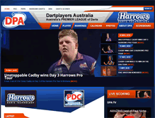 Tablet Screenshot of dartplayersaustralia.com